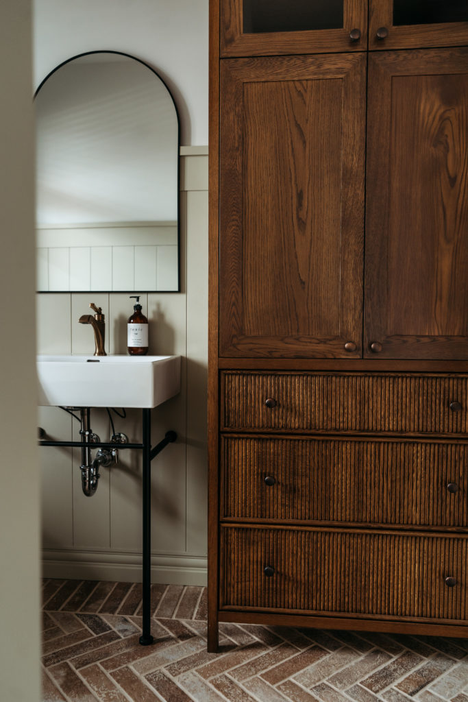 Beaded Vanity Cabinet